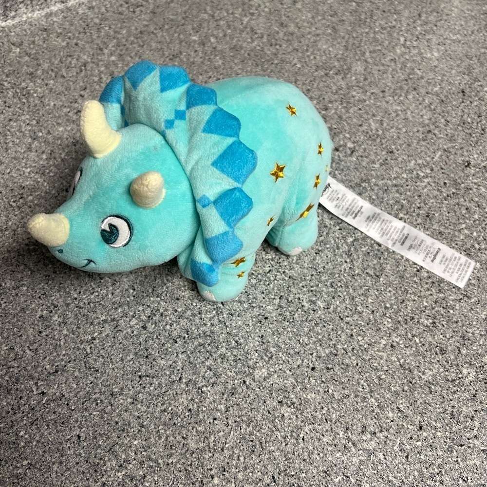 Disney Animal Kingdom Blue Triceratops Dinosaur Plush Stuffed Toy